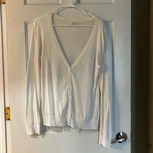 Forever 21 lightweight white cardigan